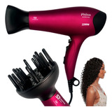 Secador De Cabelo Philco 2100w Com Difusor E Brinde Pente