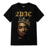 2pac King Tupac Rap Musica Polera Varios Estampados Adulto