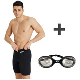 Traje De Baño Para Hombre Arena Solid Jammer Mas Goggles