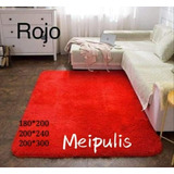 Alfombras Peludas  Tipo Shaggy 100x150 Cm Color A Eleccion