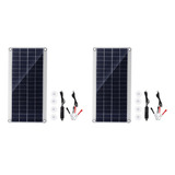 Panel Solar Portátil Cc 12/5v 300w De Carga Rápida Usb 2 Pzs