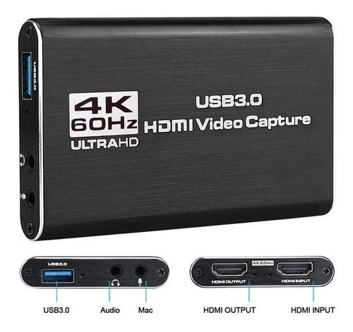 Capturadora Video Hdmi 4k Usb 3.0 60fps Ultimate