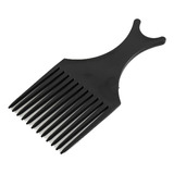 Pente Garfo Black Power Para Cabelo Afro E Cacheado Cor Preto