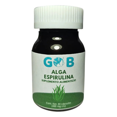 Alga Espirulina En Polvo - 60 Cápsulas - Suplemento Sabor Sin sabor | Meses sin interés