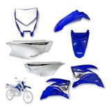 Kit Carenagem  Xtz Lander 250 Azul Com Adesivo 2015