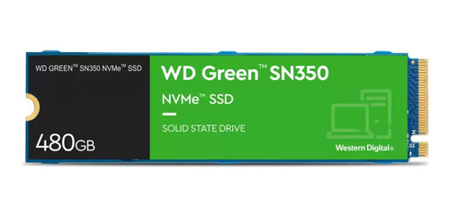 Disco Sólido Interno Western Digital Wd Green Sn350 Ssd480gb