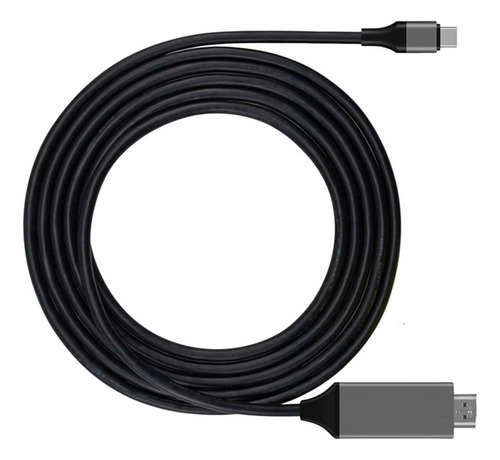 Usb 3.1 Tipo C Cable 4k Cable Hdtv Pantalla Monitor Negro