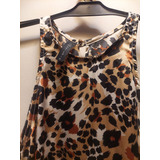 Blusa Animal Print Materia Talle Small