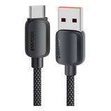 Cabo Breeze Usb-a Para Tipo C 3 Metros 7a Essager  Preto