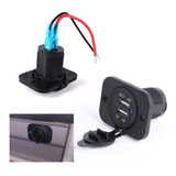 Adaptador Carregador Tomada Usb Dupla P/ Mh Carros Automóveis Lanchas Barcos Jetski Motos Campers Motor Home Motorhome