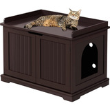 Caja De Arena Para Gatos De Madera Yaheetech Enclosure, Jaul