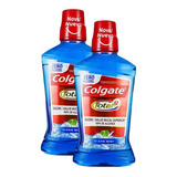 Kit 2 Enxaguante Bucal Colgate Total 12 Clean Mint 500ml