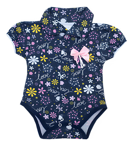 Body Infantil Menina Roupa Bebê Algodão Casual Mêsversário