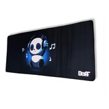 Mousepad Gamer Xl Oso Panda Music 90x40cm Antideslizante