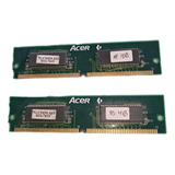 2 Memorias Ram Simm 72 Pines 8mb C/u Acer