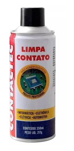 Kit 2 Limpa Contato Eletrônico Aerosol Contatec 350 Ml Spray