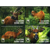 2014 Wwf Fauna- Bongo Antilope- Sierra Leona  (sellos) Mint