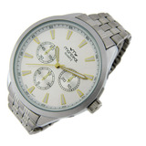 Reloj Montreal Hombre Ml1026 Malla Acero Agujas Luminosas