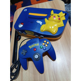 Nintendo 64 Edición Pokemon Pikachu Como Nueva Estética 9/10