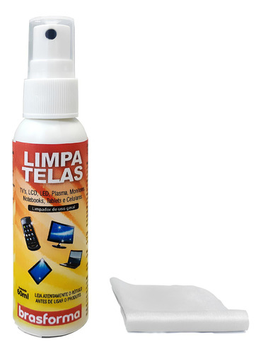 Kit Limpa Telas Brasforma Alt0.2 60ml Com Flanela