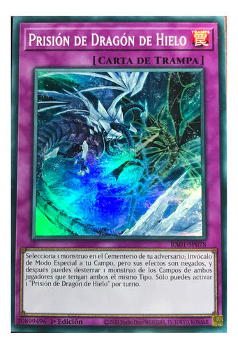 Prisión De Dragón De Hielo Súper Rara Yu-gi-oh! Original