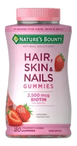 Nature's Bounty Cabello Piel Y Uñas 180 Gummies Con Biotina
