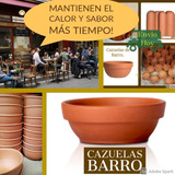 6 Cazuelas Barro N17 Local Once Aptas Gastronomia