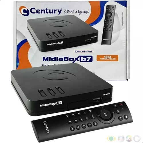 Receptor Midiabox B7 Century Midia Box B7 Hdtv Sat Regional