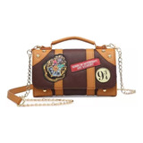 Bolsa Cartera Harry Potter 9 3/4 Café Hogwarts Con Cadena