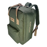 Mochila Matera Porta Notebook Urbana Mate Bolso Premium Set Matero Color Verde Para Termo Mate Bombilla The Mate Spot