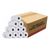 Pack 100 Rollo Papel Termico 12mtrs Rollos Termicos 57x30mm