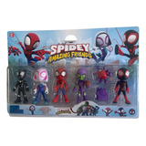 Spidey Blister X5 Muñecos Spiderman Avengers Y Amigos + Acc