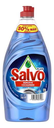 Lavatrastes Líquido Salvo Ult Limón 1.2 L + Powr Clean 750ml