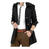 Chaqueta Gabardina Largo Ajustada Caballero Elegante Hombre