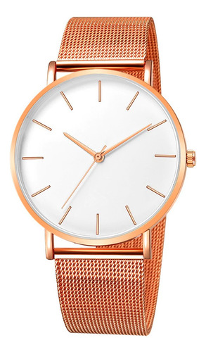 Reloj Metalico Minimalista Clasico Hombre Y Mujer Elegante