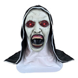 Halloween Monja The Nun Led Máscara De Terror Con Sombrererí