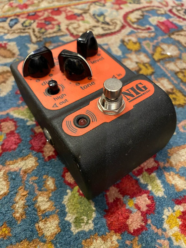 Pedal Nig Pocket Power Distortion Cor Laranja - Usado