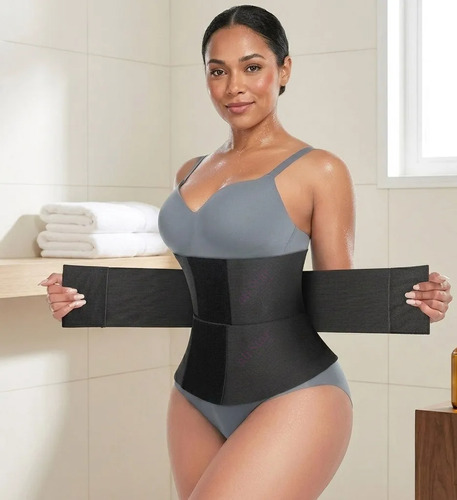 Faja Colombiano Chaleco Reductiva Corset Cintura Arena