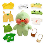 A*gift Lindos Juego Pato Lalafanfan Pato Con 12 Accesorios