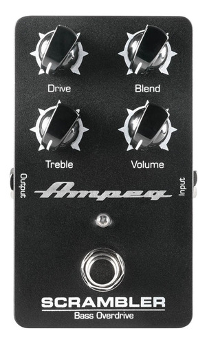 Pedal Para Bajo Ampeg Scrambler Bass Overdrive True Bypass