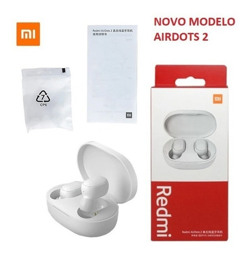 Fone D Ouvido Bluetooth Redmi Air2 Dots Xiaomi 100% Original