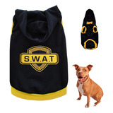 Moletom Roupa Pet Inverno Swat Cães Grandes Eg1 Xxg Pitbull