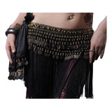 Caderin Tribal Bellydancer Danza Arabe Monedas Y Flecos