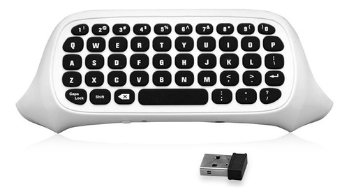 Controlador Chatpad Keyboard One/slim/elit Blanco Para Xbox