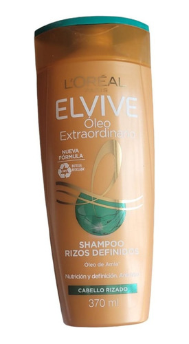 Shampoo Elvive Oleo Extraordinario 370ml Cabello Rizado