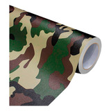 Papel Adesivo Camuflado Envelopamento Automotivo 10m X 1,38m