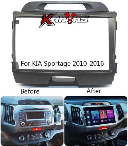 Bisel Radio Pantalla Kia Sportage 2011-2017 9pul Auto Karvas