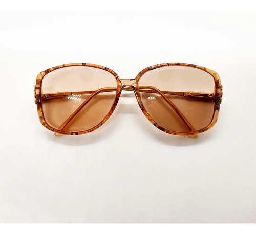 Lentes Sol Gucci Gg2188 Oversized Stone Print Brown Italy 54