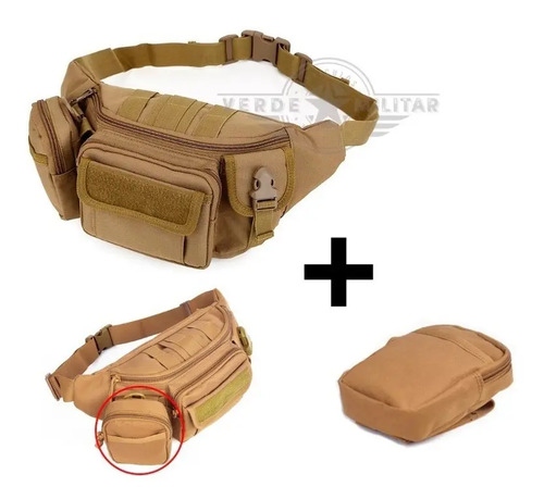 Mochila Cangurera Táctica Militar Mariconera Molle Cartera D Viaje Turista Excursión Camping Porta Celular Llaves Dinero | Envío gratis