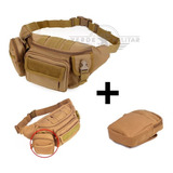 Mochila Cangurera Táctica Militar Mariconera Molle Cartera D Viaje Turista Excursión Camping Porta Celular Llaves Dinero